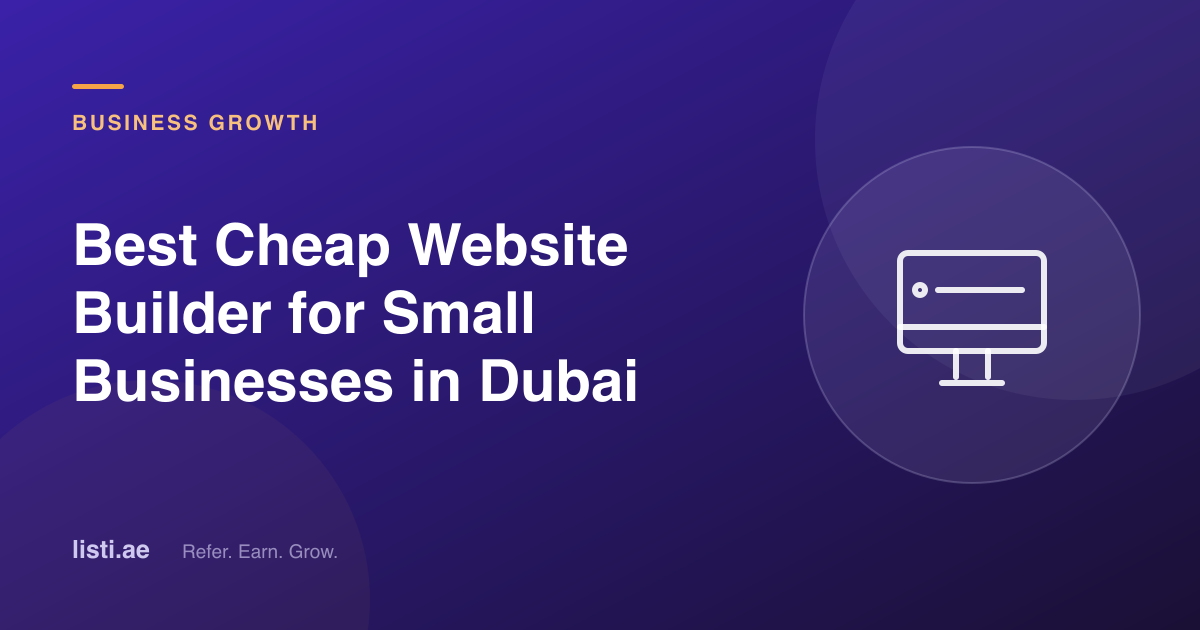 How to Choose a Website Builder for a Small Dubai Business