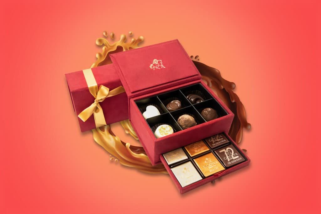 Godiva UAE chocolate product photography for e-commerce